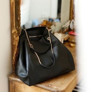 Sezane Gaby BAG  Black Supple Leather Beautiful Condition